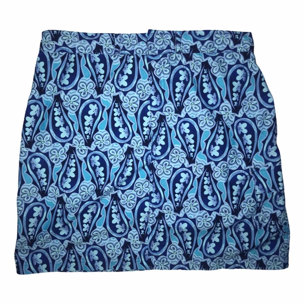 Catalina Paisley Floral Cargo Swim Skirt L 12/14